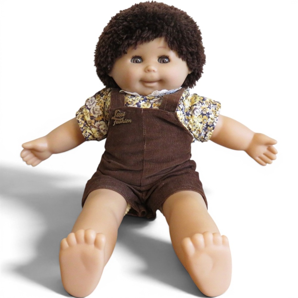 Lissi Fashion Vintage Baby Doll Brown Hair Germany Floral Shirt Corduroy Pants